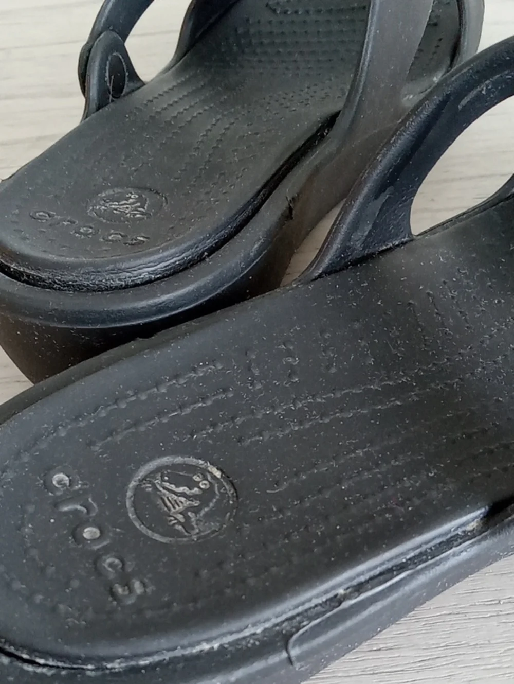 Crocs, black, size 7